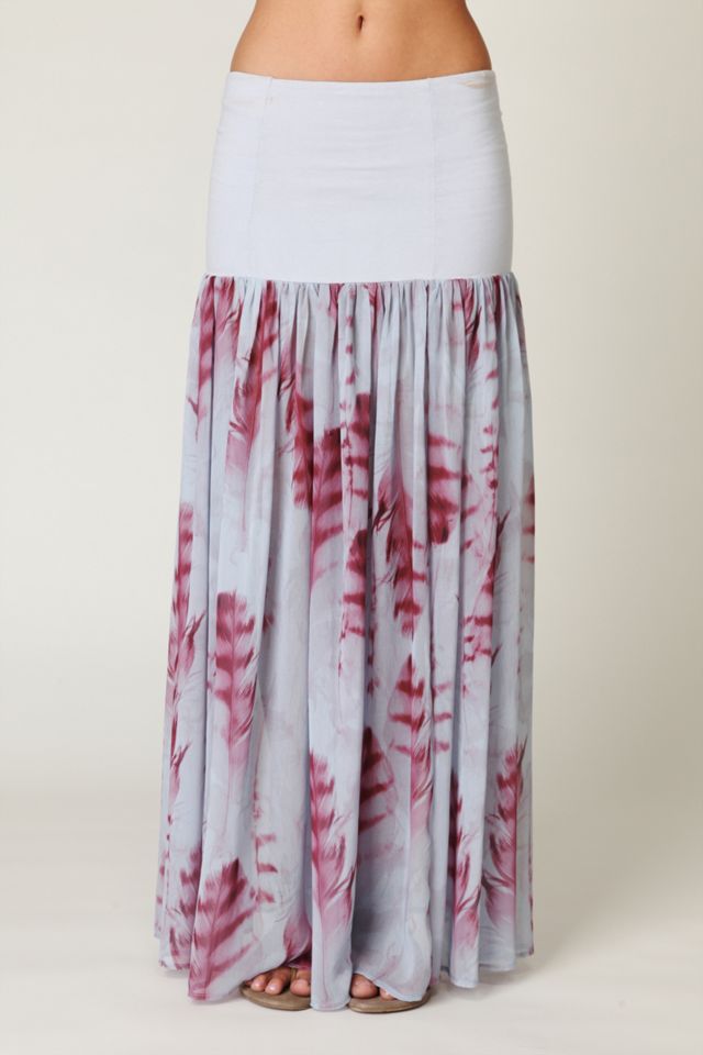 Printed Chiffon Skirt Slip #1