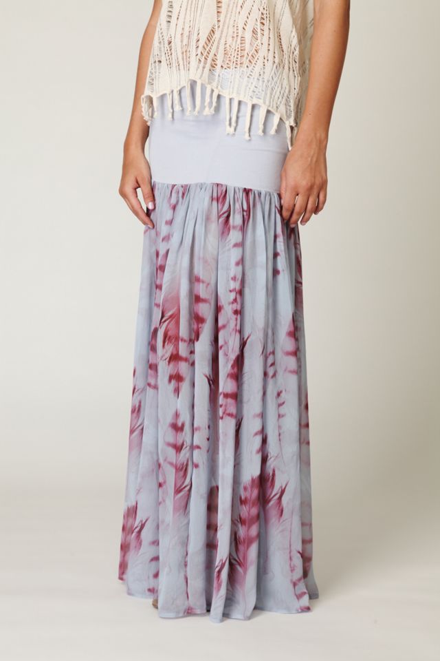 Printed Chiffon Skirt Slip #2
