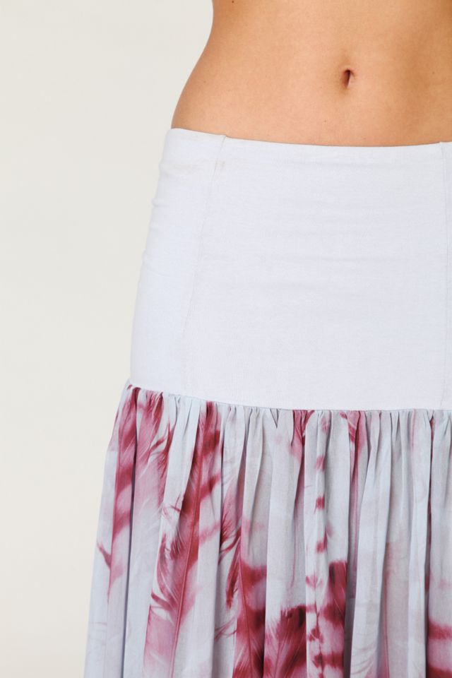 Printed Chiffon Skirt Slip #3