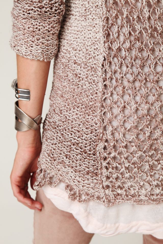 Scoop Back Knit 2fer Tunic #3