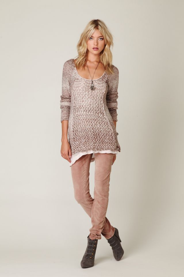 Scoop Back Knit 2fer Tunic #4