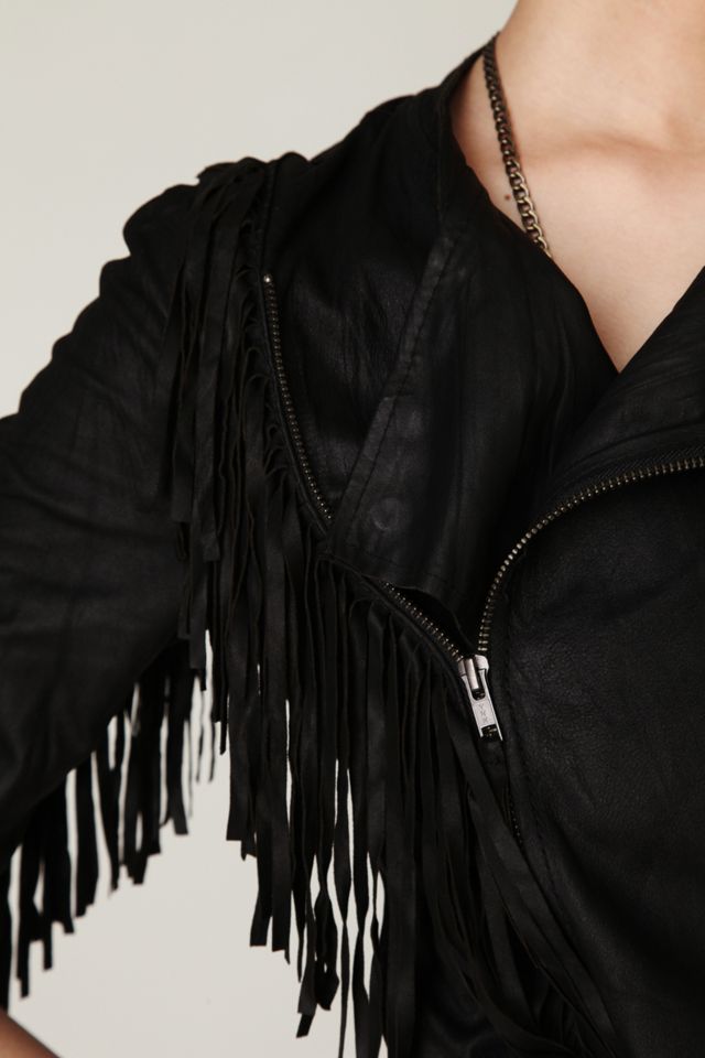Fringe Leather Jacket #1