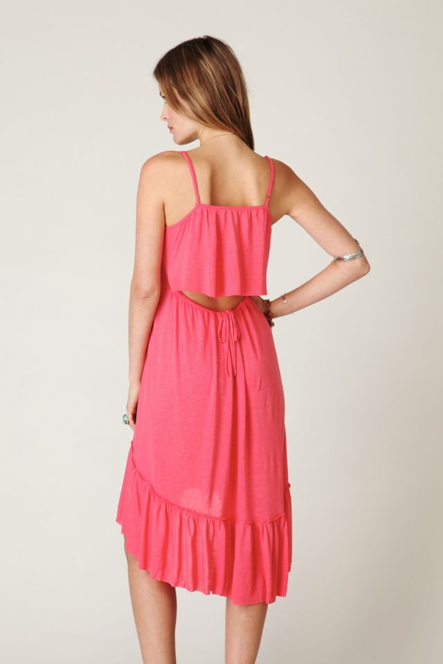 Solid Flutter Back Dress #2