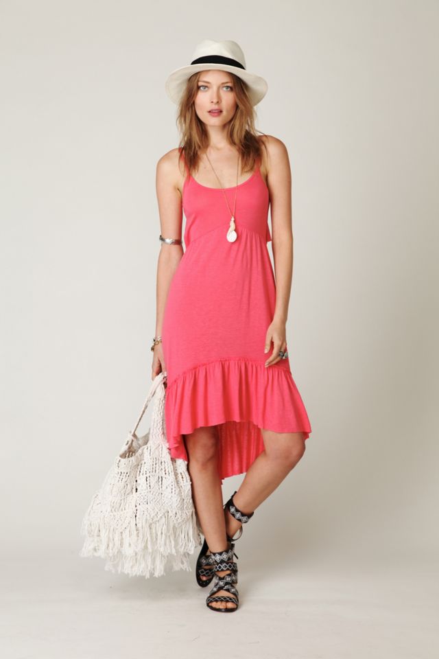 Solid Flutter Back Dress #4