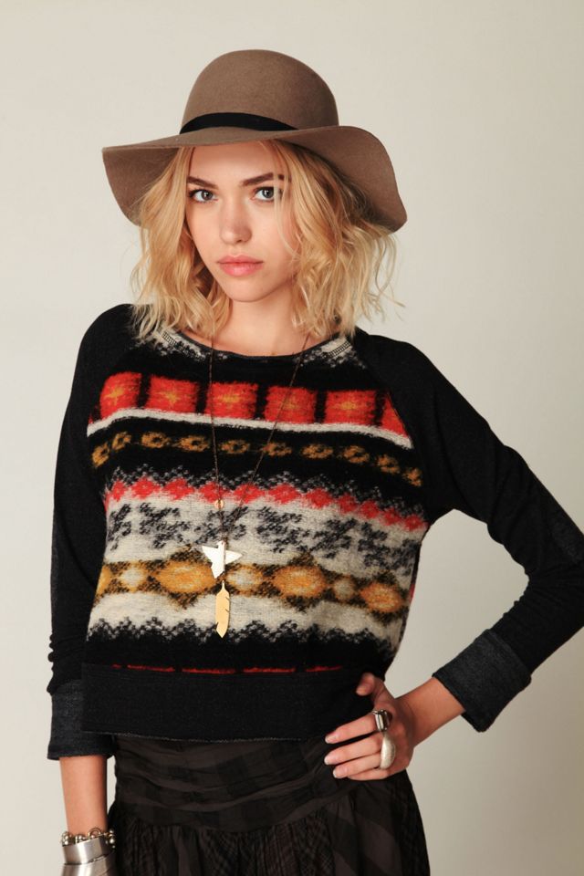 Heavy Knit Pieced Sweater #1