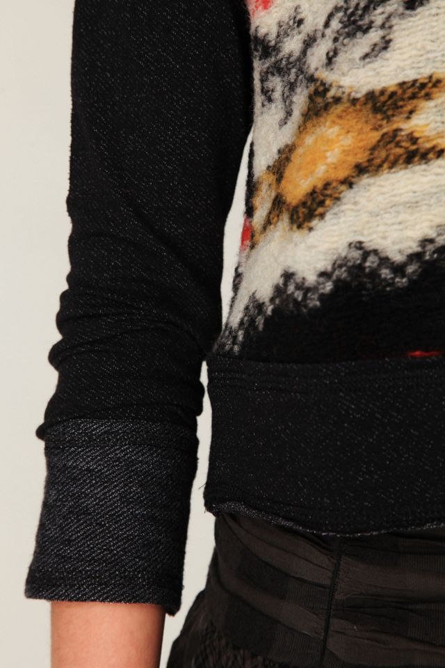 Heavy Knit Pieced Sweater #3