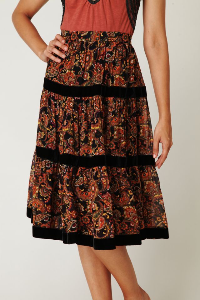 Pieced Velvet Skirt #1