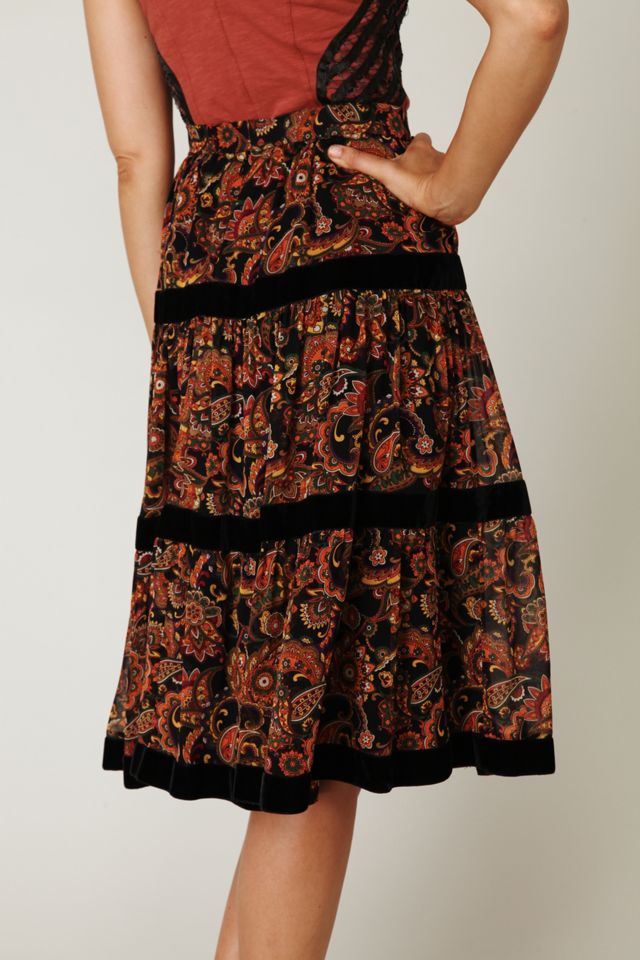 Pieced Velvet Skirt #2