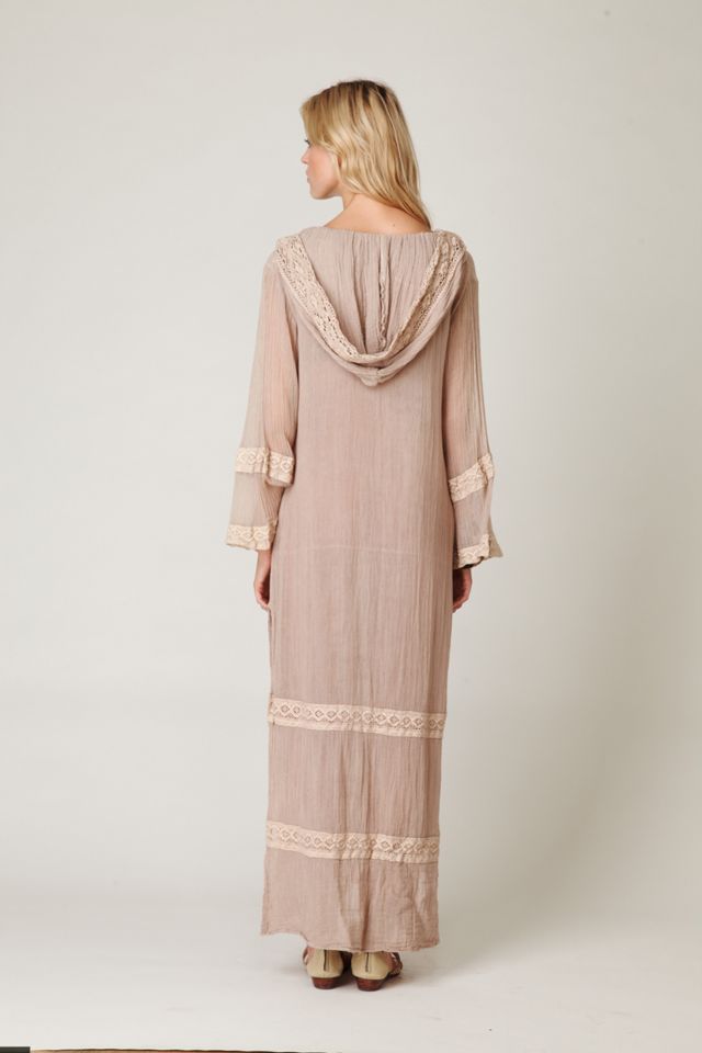 Tropical Hooded Maxi Gown #1