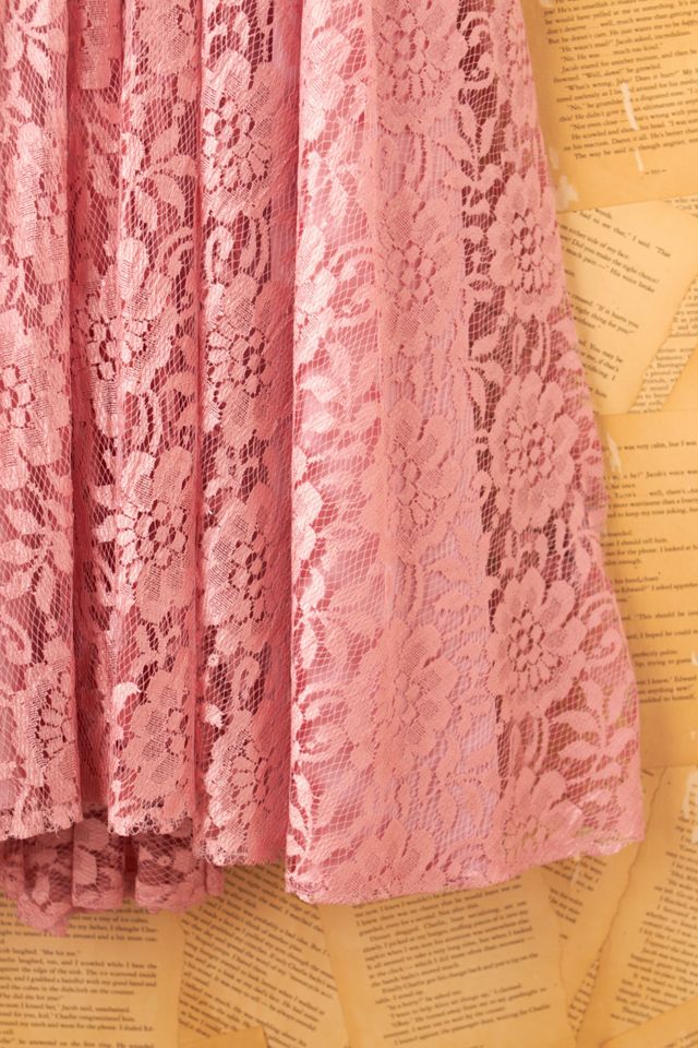 Vintage Pink Lace Princess Dress #3