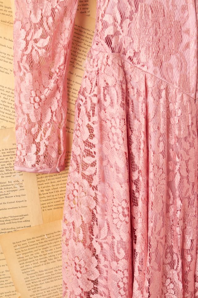 Vintage Pink Lace Princess Dress #6