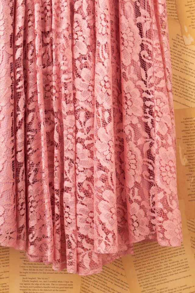 Vintage Pink Lace Princess Dress #9