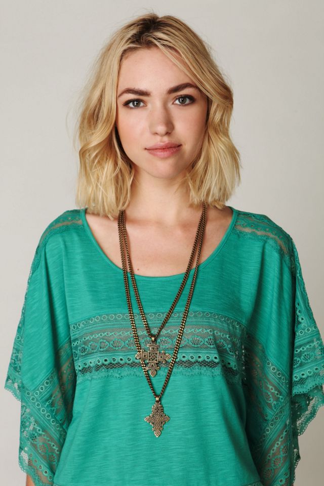 Ethiopian Double Cross Necklace #4