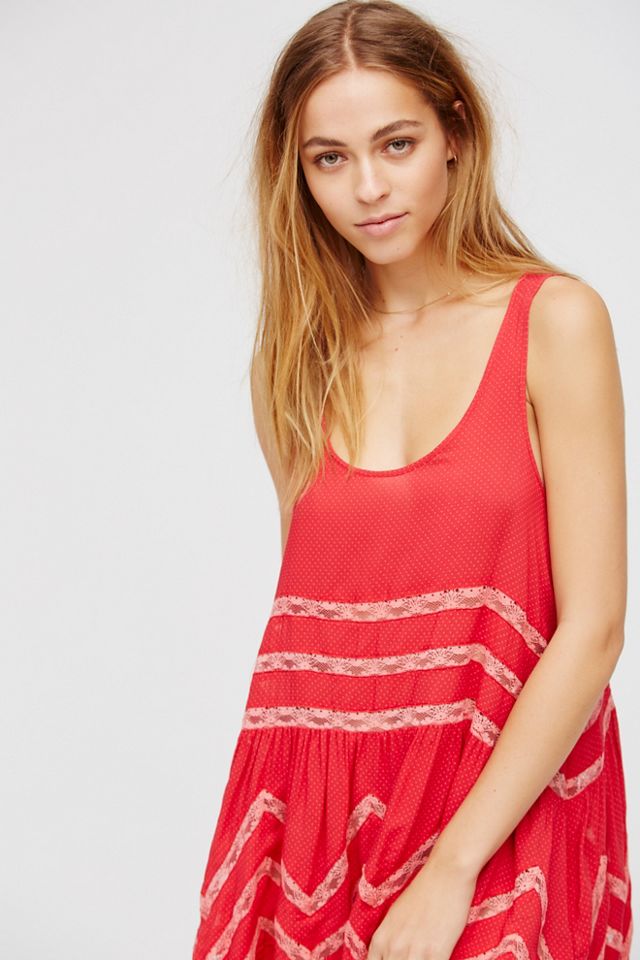 Voile and Lace Trapeze Slip #2