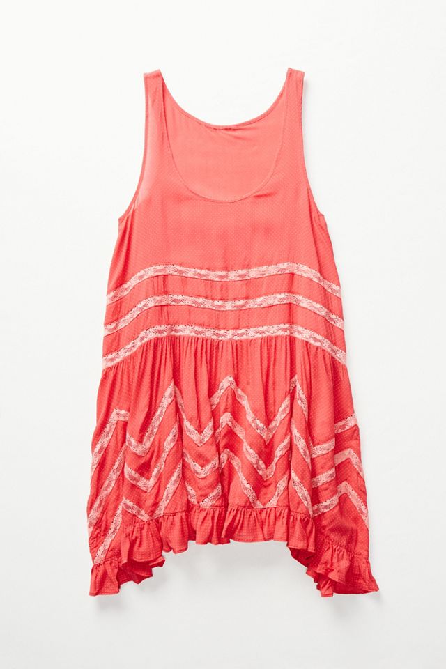 Voile and Lace Trapeze Slip #3