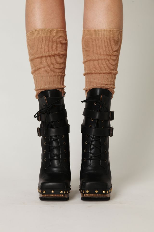 Conviction Wood Heel Boot #1