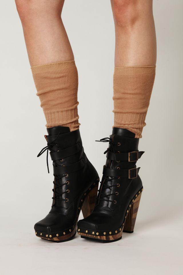 Conviction Wood Heel Boot #3