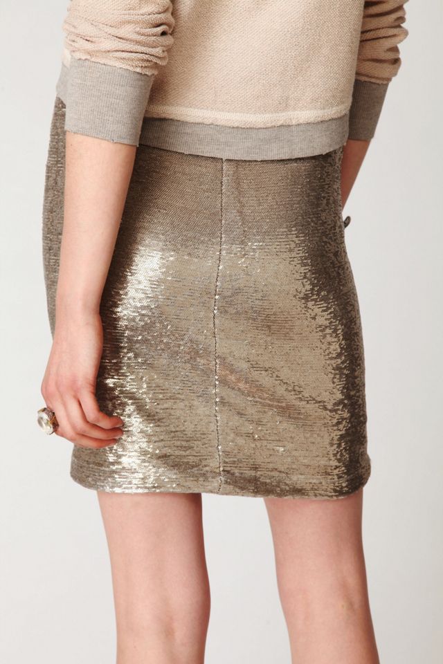 Distressed Sequin Pencil Skirt | Free People