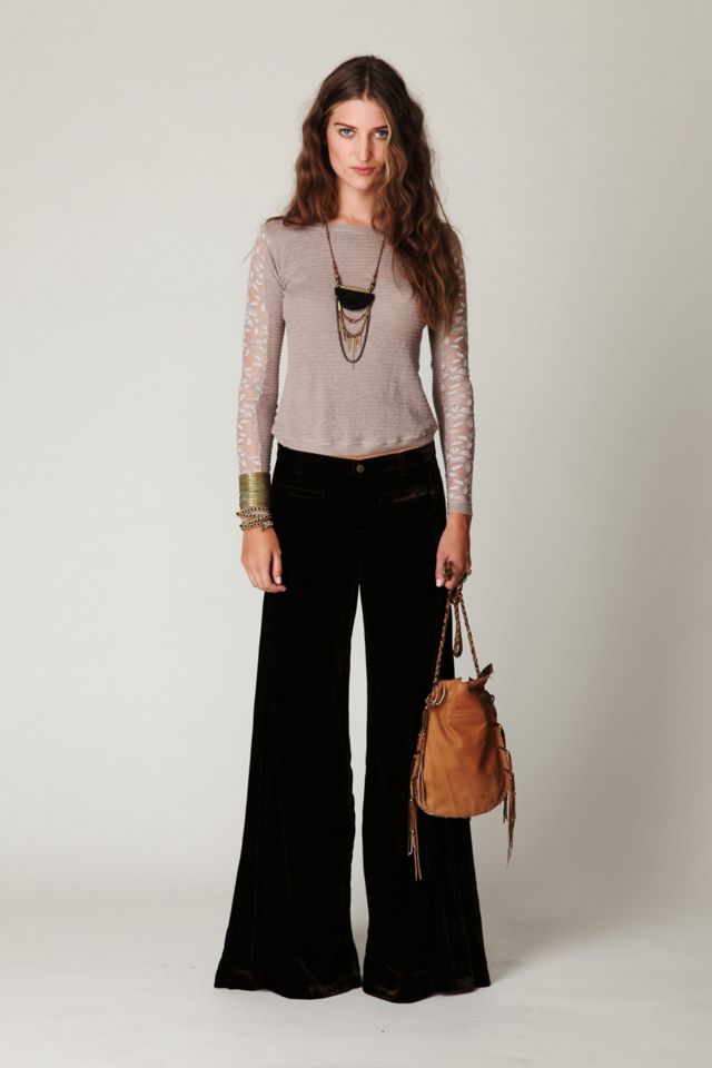 FP Velvet Extreme Wideleg Pant #1