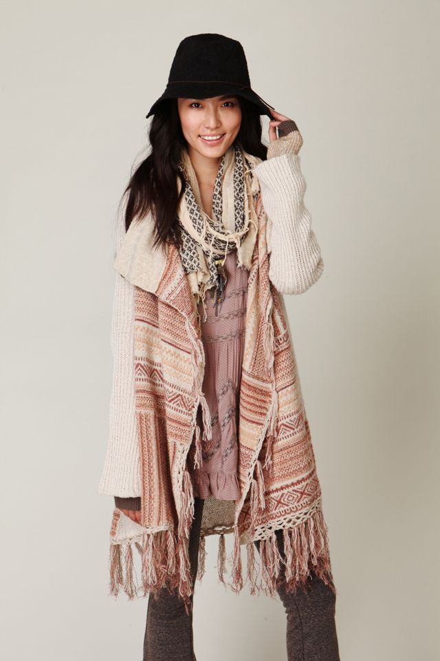 Fringe Wrap Cardigan Free People