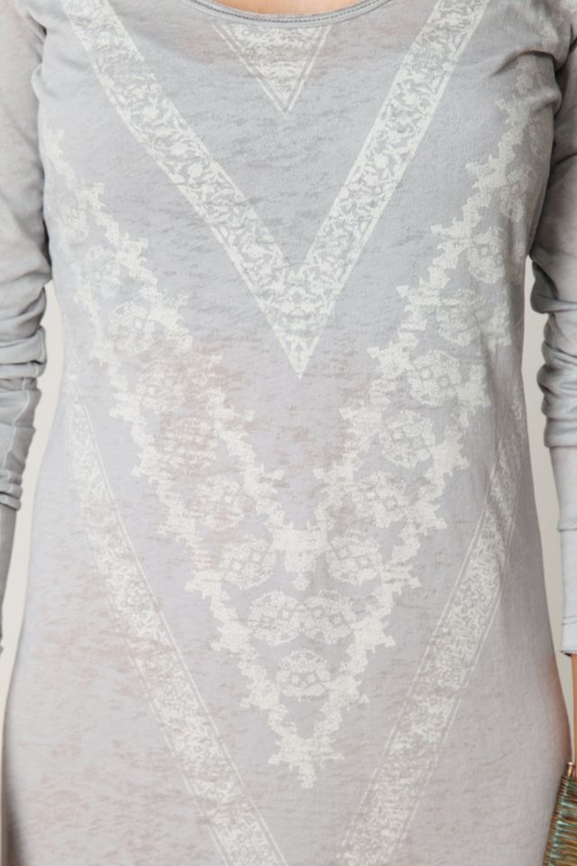 We The Free Long Sleeve Graphic Maxi Dress #2