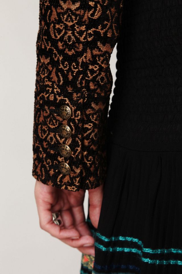 Shrunken Jacquard Military Jacket #3