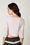 Lacey Knit Lounge Crop Top #1