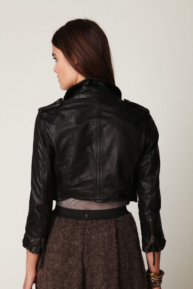 Cropped Biker Jacket #2