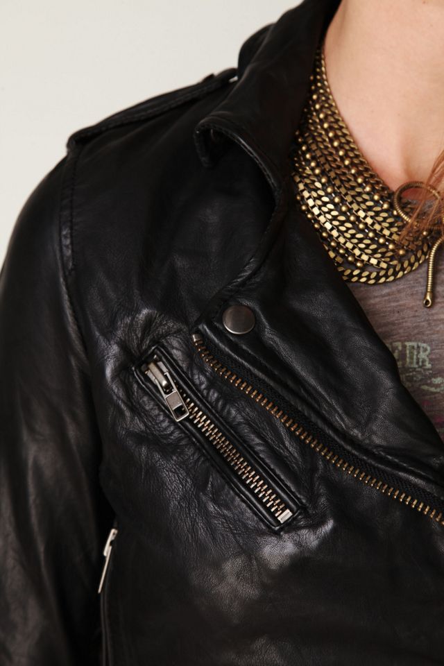 Cropped Biker Jacket #3