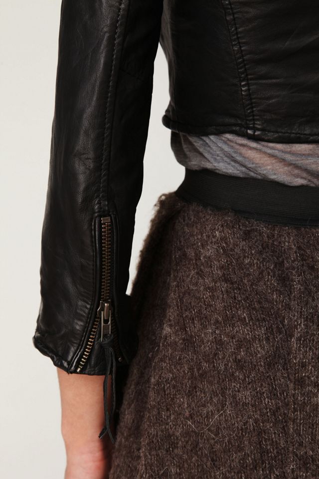 Cropped Biker Jacket #4