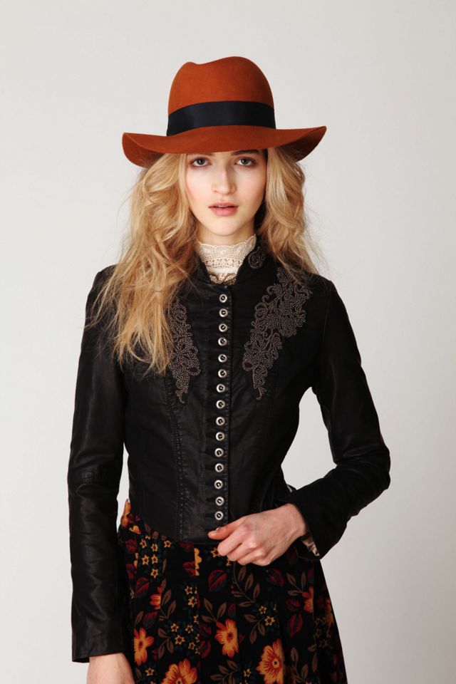 Embellished Vegan Leather Jacket #1