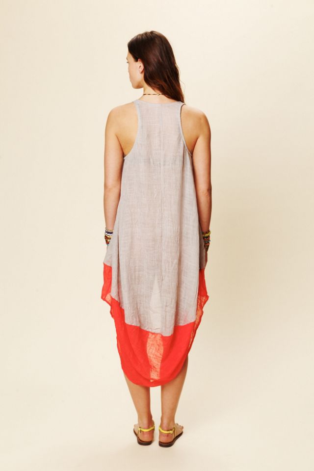 Hi Low Color Block Dress #1