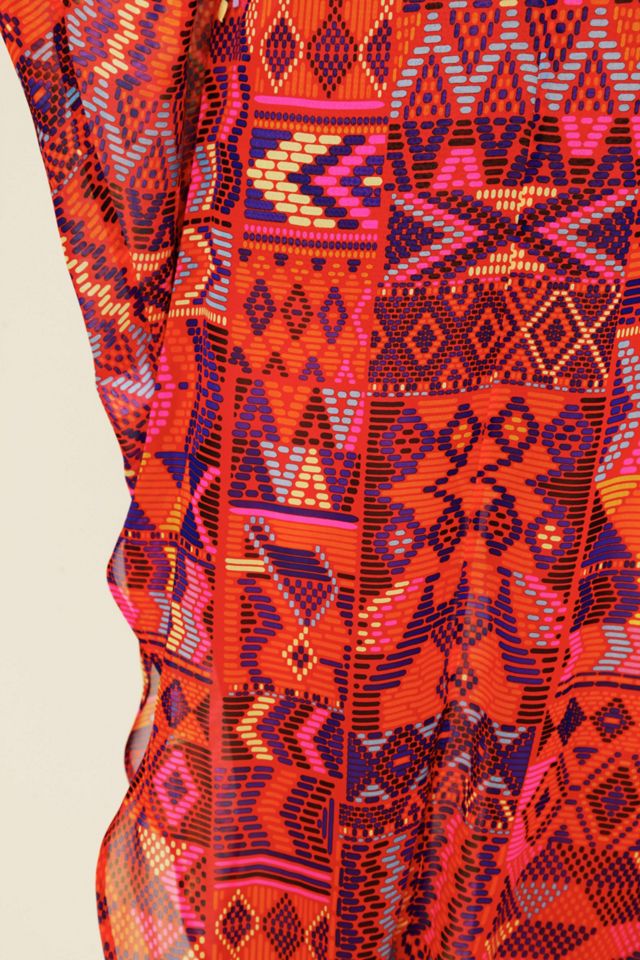 Long Chiffon Poncho Dress #3