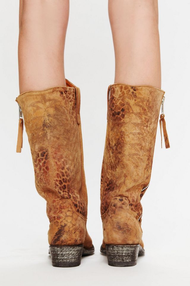 Feathered Zip Boot #2