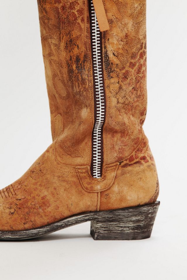 Feathered Zip Boot #3