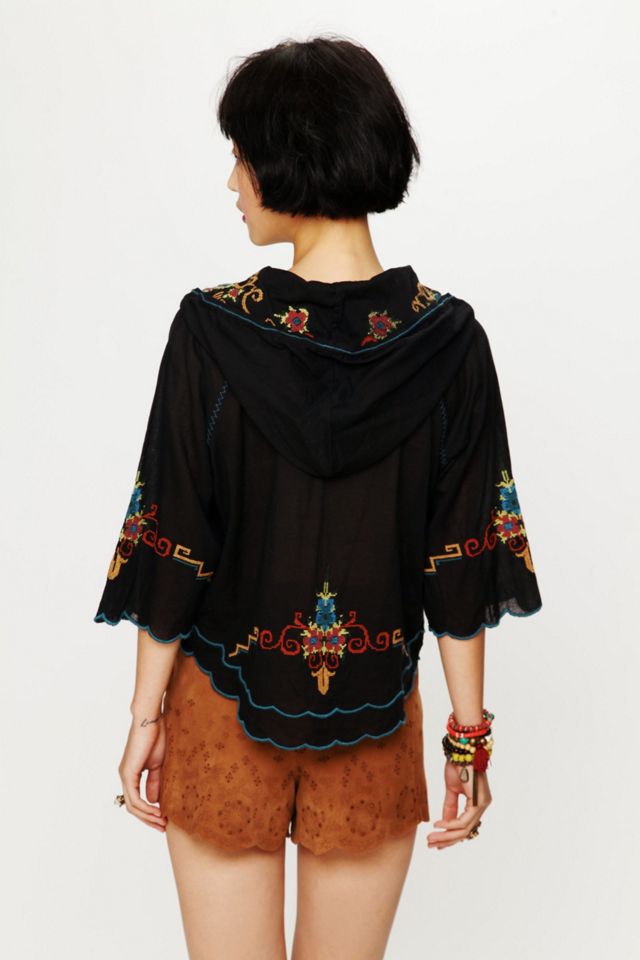 Crewelwork Hooded Top #1