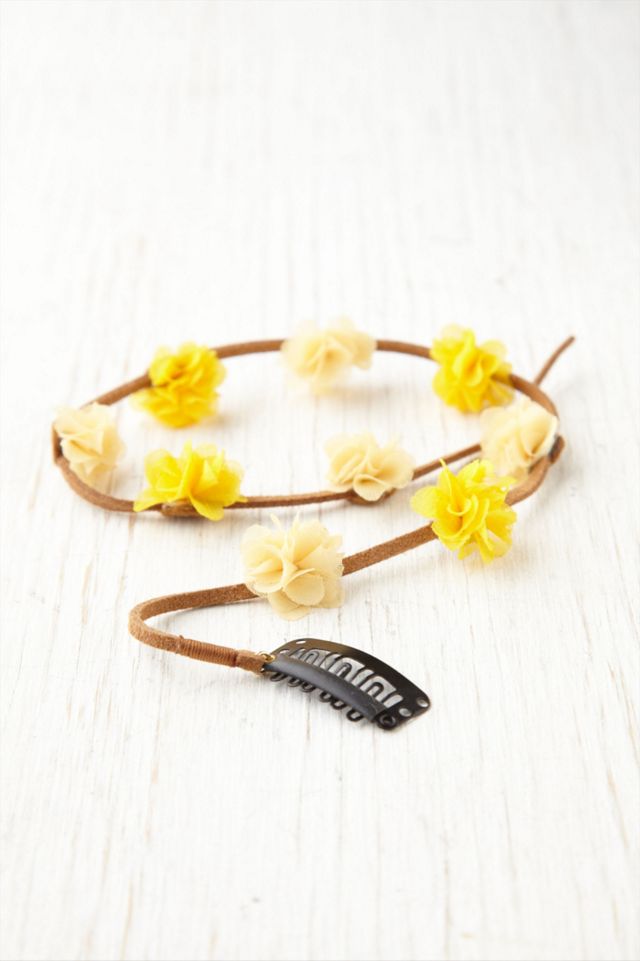Flower Suede Tie #1