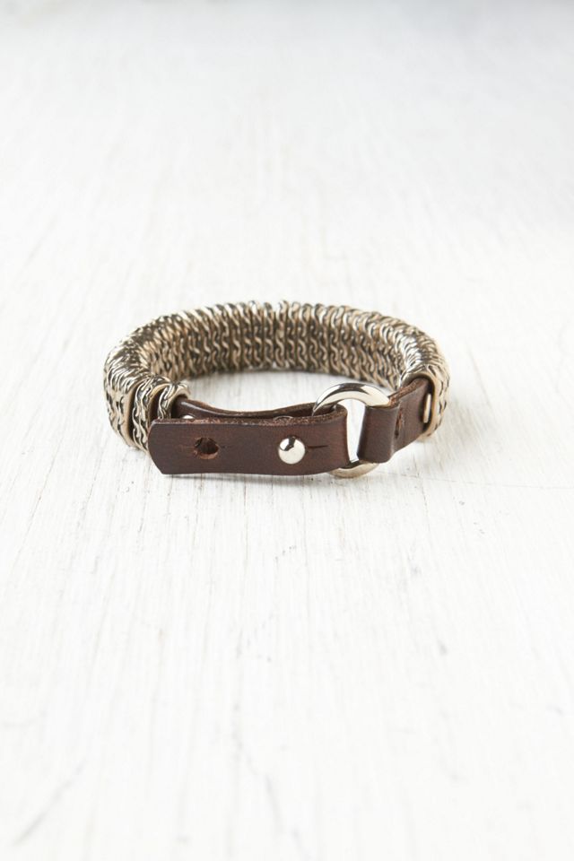Coiled Leather Bracelet #1