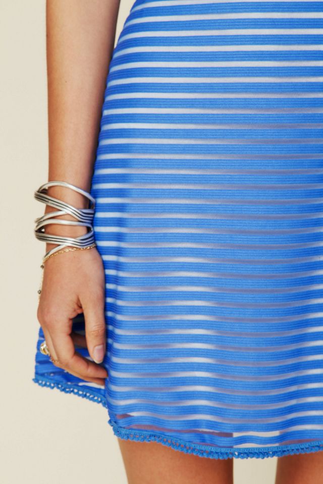 Striped Fitnflare Dress #3