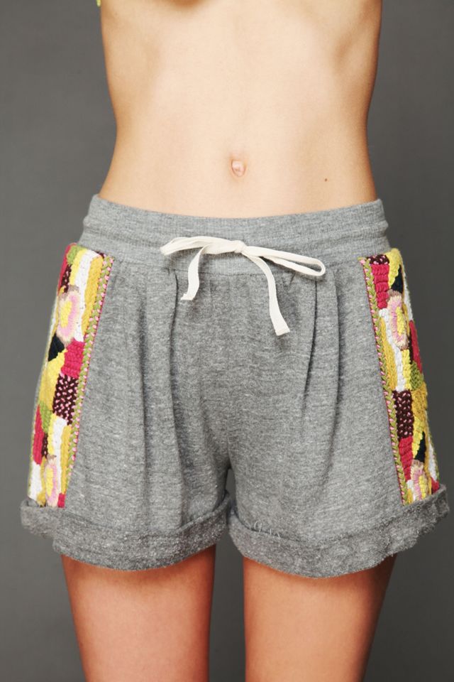 Heather Embroidered Short #1