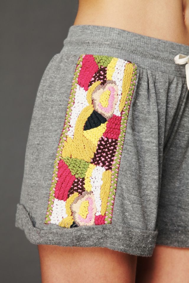 Heather Embroidered Short #3