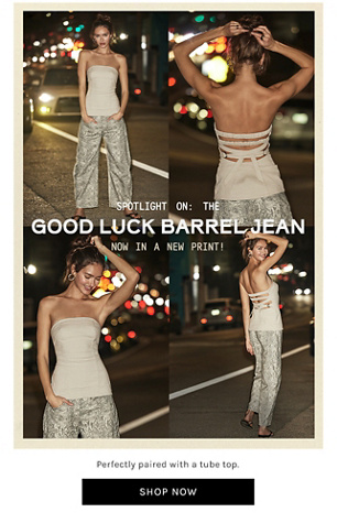 Newsletter content from freepeople