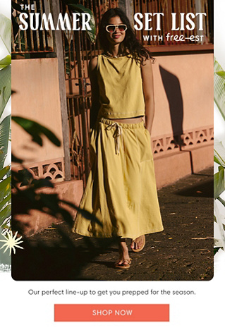 Newsletter content from freepeople