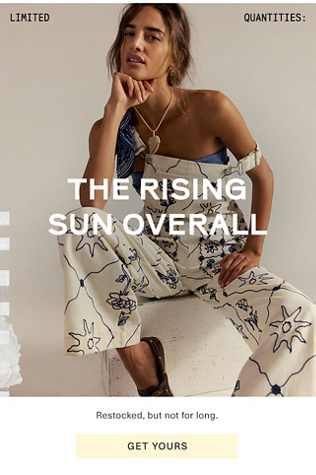 Newsletter content from freepeople