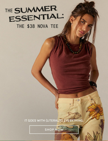 Newsletter content from freepeople