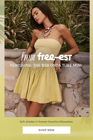 Newsletter content from freepeople