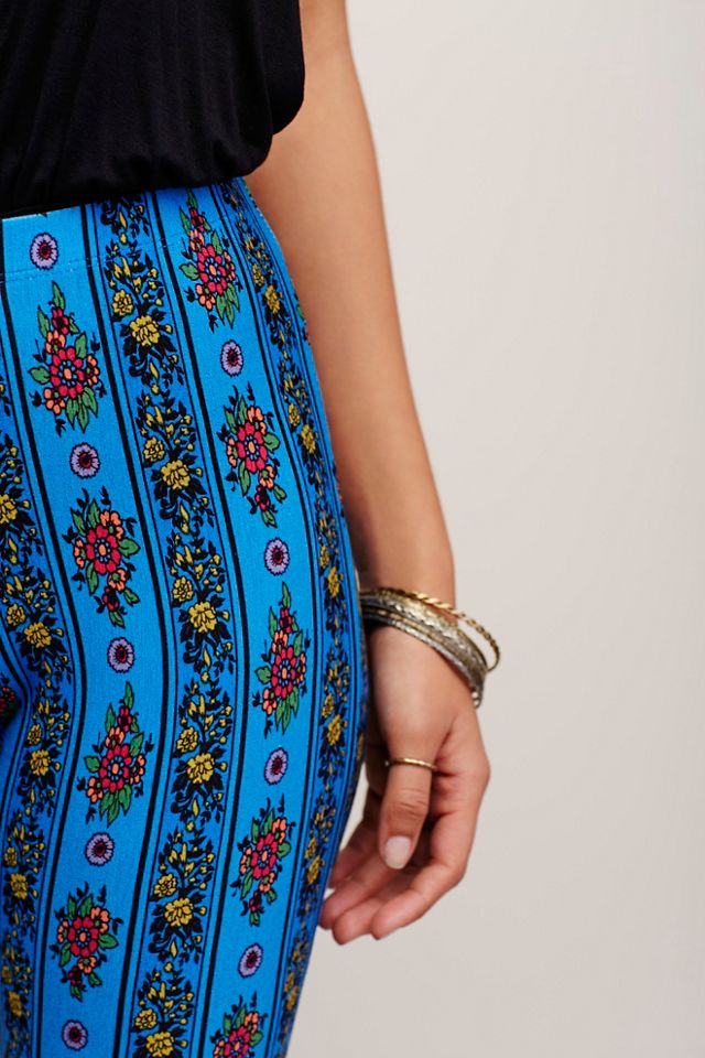 Border Print Bell Bottoms #4