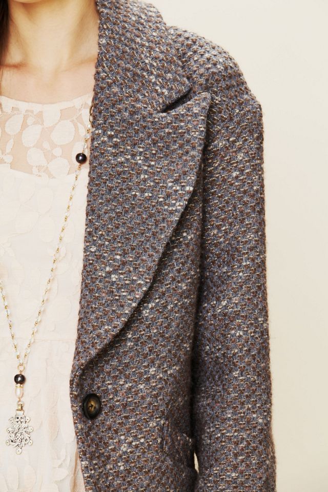 Golden Sun Tweed Coat #2