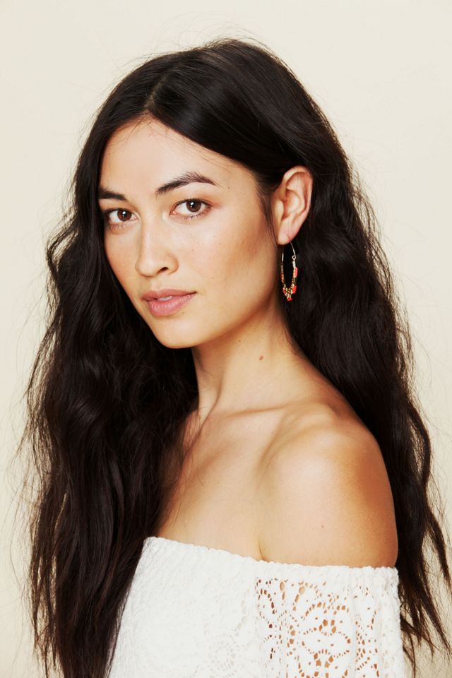 Canyon Beaded Hoops #1