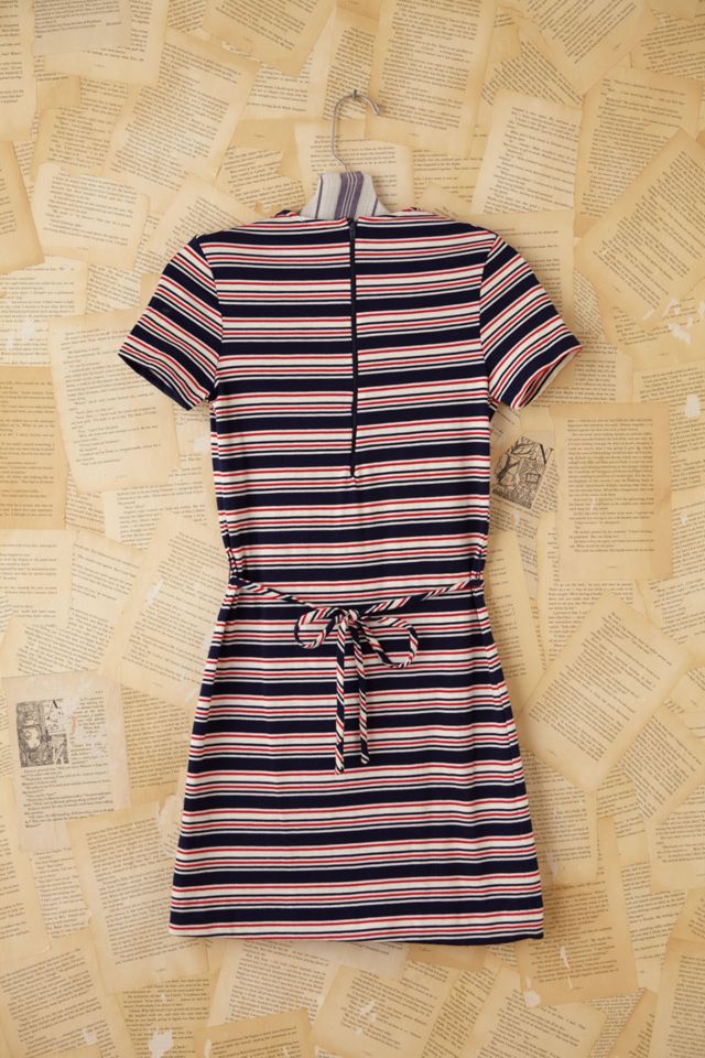 Vintage Patriotic Stripe Mini Dress #1